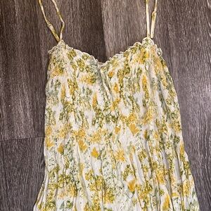 Kimchi Blue Floral Maxi Dress - Yellow and Green